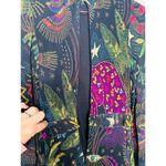 Farm Rio Black Amazonia High Neck Jungle Theme Ruffle Tiers Maxi Dress Size XS Photo 8