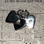 Unwritten Jewelry Sterling Silver Necklace Hearts To The Moon And Back 18 Inch Photo 1