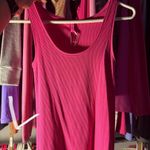 SKIMS Size Large Hot Pink Soft Lounge Ribbed Tank Top NWT Modal Rib Photo 3