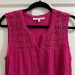 Daniel Rainn Hot Pink Sleeveless Blouse Tank Women’s size Medium barbiecore Photo 2