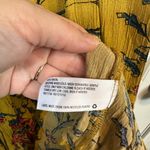 Knox Rose Women’s Classic Yellow Floral Printed Smocked Dress Pockets Size Large Photo 4