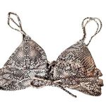 Agua Bendita  snakeskin bikini top sz S Photo 0