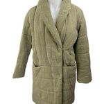 Madewell Dumont Lightspun Khaki Button Pockets Quilted Blazer Coat Jacket Sz XS Photo 0