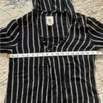 Billabong Same Story Hoodie Black White Stripe 100% Cotton Beach Size Medium Photo 5