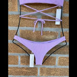 Almost Naked Swim 2 piece bikini small Purple Photo 5