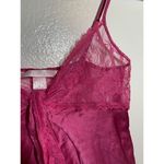 Victoria's Secret  Slip Dress 100% Silk Cami Adjustable Strap Lace Trim Pink M Photo 3