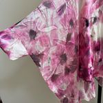 Johnny Was NWT  KATIA Silk Floral Irregular Oversized Blouse Size L/XL Pink Photo 4