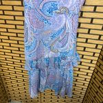 Sam Edelman  Blue Summer Paisley Midi Dress‎ Size 6 Photo 4