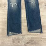 MOTHER Rascal Ankle Straight Leg Fray Field of Dreams Jeans Size 25 Blue Photo 4