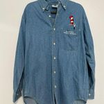 Disney Vintage  Store Mickey Cintas Employee Uniform Denim Button Down Shirt sz M Photo 0