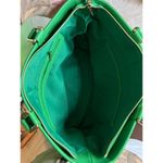 St. John Women's Lemon Print Tote Bag with Green Accents and Zip Closure Photo 5