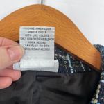 Bonworth Colorful Blue Metallic Thread Tweed Button Front Lined Blazer Size XS/M Photo 9