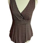 Vtg Y2K geometric plunging sexy tank top Photo 0