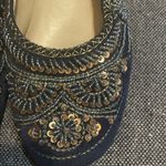 Coldwater Creek  Navy Flats with Gold Detailing Photo 6