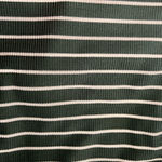 No Boundaries  Forest Green and Beige Striped Tank Photo 4