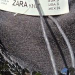 ZARA  NWT black Sequined Top S Photo 4