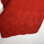Worthington Red Sweater wave short sleeves LARGE Dolman  sleeve knit Photo 6
