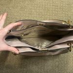 Michael Kors  Trisha Large Triple Gusset Logo Shoulder Bag (vanilla,multi) Photo 7