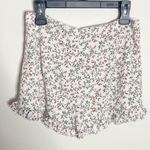 Nasty Gal Textured Georgette ditsy floral print ruffled mini shorts size 10 Photo 2