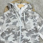 Athleta Triumph Printed Hoodie Sweatshirt Jacket Longsleeve Grey Gypsum Camo S Photo 5