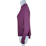 Treasure & Bond Women's Medium Burgundy Stem Drop Shoulder Long Sleeve Sweater Photo 6