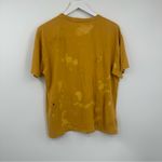 Jimi Hendrix Bleach Splatter Short Sleeve Shirt Size Medium Distressed Worn Yellow Photo 4