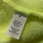Aerie NWT  Oversized Sherpa Fleece Pullover Sweatshirt Top Neon Yellow Size M Photo 4