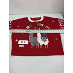 Womans New Blizzard Bay Christmas Pullover Sweater Large Multicolor Red Photo 5
