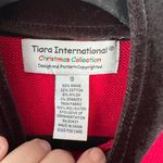 Tiara International Christmas Collection Red Cardinal Beaded Zip Front Size S Photo 3