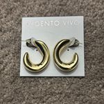 Argento Vivo Chunky Gold Hoop Earrings – Modern Luxe Style NWT Photo 1