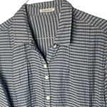 Toad & Co  Women’s Size Medium Mixologist Tunic Top Long Sleeve Stripe Blue Photo 2