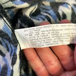 ZARA EUC Abstract Print Belted Shirt Dress Blue Black White Long Sleeve XS Photo 8