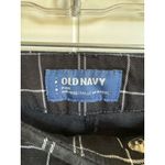 Old Navy Womens Pants Sz 2 Pixie Mid Rise Crop Black White Windowpane Check Photo 3
