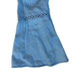 Walter Baker Milan Light Chambray Jumpsuit Off The Shoulder Wide Leg Crochet -S Photo 10