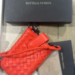 Bottega Veneta  Red Intrecciato Leather Bag Photo 0