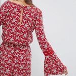 Hollister Women’s long sleeve romper shorts in all over floral red size Medium Photo 10