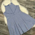 Altar'd State Altar’d State Blue and White Embroidered Floral Mini Dress Photo 2