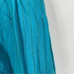 Free People  | Water Lily Turquoise Black Crochet Embroidered Aztec Mini Dress Photo 4