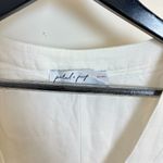 Petal and Pup Sleeveless Cotton Tie Front Romper in White Size Large Photo 4