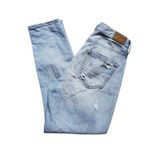 American Eagle Outfitters Pants Women Size 0 Mom Jeans Denim Short Distressed Photo 1