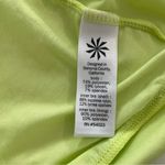 Athleta  Essence Energize Sports Bra‎ Tank Top Sz Medium Fluorescent Green / Grey Photo 7