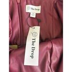 The Drop Women's XS Red Faux Leather Square Neck Mini Dress Party Photo 1