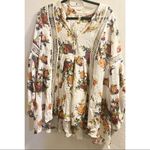 ✨ Indigo Thread Co.™ Printed Woven Long Sleeve Crochet Trimmed Y Photo 1