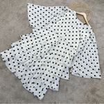 The Pyramid Collection Women’s Polka Dot Ruffle Tiered Mini Dress in White 2X Photo 5