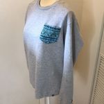 Hurley  gray pullover sweater with pocket design size large Photo 2