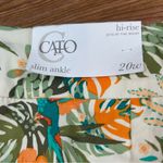 Cato Pull-On Stretch Ankle Pants Tropical Parrot Print NWT - Size 20W Photo 10