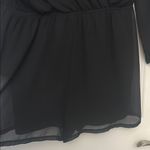 EXPRESS  Elegant Black V-Neck Romper Photo 1