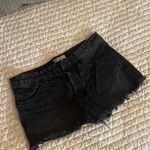 Free People Black Denim Shorts Photo 4
