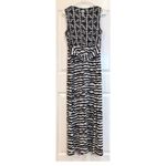 My Collection Black White Abstract Print Sleeveless Jumpsuit Size M Photo 4