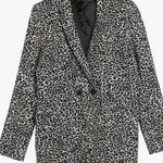 ANINE BING NWT Madeleine Leopard Print Double Button Blazer Jacket XS Photo 0